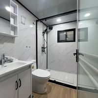 Maison conteneur en acier pliable à double aile, durable et écologique, avec un design contemporain pour une utilisation en extérieur