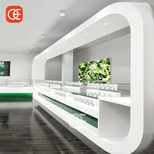 Commercial Cigar Display Led Lights Shisha Glass Shelf Adjustable Shelving Design Dispensary Tobacco Display Rack