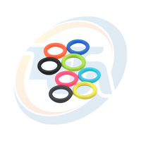 Longcheng personnalisé vente chaude joint torique REACH RoHS CS anneau en caoutchouc de Silicone avec différentes couleurs et dureté 40 50 ShoreA