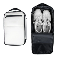 Golf-Schuhtasche, Unisex, Nylon, großes Fassungsvermögen, tragbare Aufbewahrungstasche für Sportschuhe mit Reißverschluss, Vordertasche mit gewebtem Griff