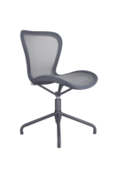 Chaise de bureau exécutive moderne sans accoudoirs en maille respirante avec base à cinq étoiles pour la maison, le bureau ou l'école