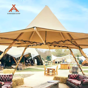 Kawagebo <span class=keywords><strong>Kamp</strong></span> 6m Extérieur Indien Grand Chapeau Géant Tipi Tipi Pyramide Tente pour Camping, Fête, Glamping, Mariage et Événements - Product Image 3