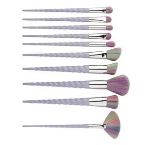 10 unids/set de <span class=keywords><strong>brochas</strong></span> de <span class=keywords><strong>maquillaje</strong></span> con cerdas de colores, juego de <span class=keywords><strong>brochas</strong></span> de <span class=keywords><strong>maquillaje</strong></span> de fantasía, Kit de <span class=keywords><strong>brochas</strong></span> <span class=keywords><strong>para</strong></span> base de sombra de ojos - Product Image 2