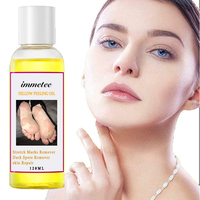 Huile Peeling Jaune Extra Forte 120ml Marque Blanche – Éclaircissante et Exfoliante pour le Corps, Élimine les Taches Brunes et les Vergetures