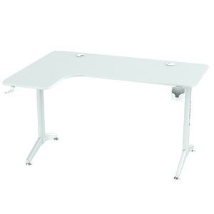 Beisijie Bàn máy tính góc bàn thiết kế hiện đại L hình khung màu trắng trái chơi game Bàn Game Thủ - Product Image 2