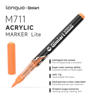 Venta al por Mayor de Rotuladores de Pintura Líquida Little Lightning de 24 Colores, Sistema de Tinta Libre, Juego de Marcadores Acrílicos para Manualidades en Roca, Madera y Cerámica