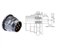 Impermeable IP67 tornillo de metal circular C091 m16 de sensor macho y hembra 2 4 8 12 Pin aisg ret control cable
