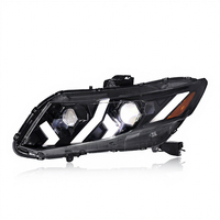 Kit de phares LED de style amélioré avec feux de jour à LED et projecteur à lumière dynamique pour Honda Civic 9e génération 2012-2015