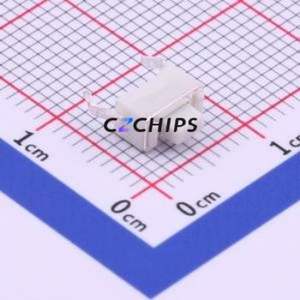 TS365CJ Tactile Switch Through hole Component (THT) Switch Single Pole Single Throw Rectangle Button 2.5N Through Hole - Product Image 1