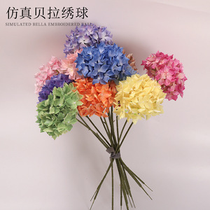 Bouquet de fleurs artificielles en soie Xinchengzhi Bella Hydrangea 30cm-100cm, arrangement décoratif de mariage, style campagnard luxe léger - Product Image 5