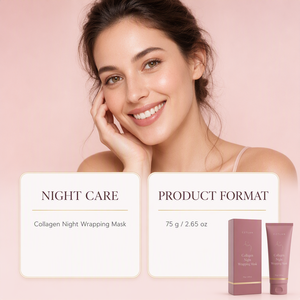 Mascarilla Facial Nocturna <span class=keywords><strong>de</strong></span> Colágeno, Exfoliante, Limpiadora Suave, Hidratante, Suavizante y Nutritiva - Product Image 4