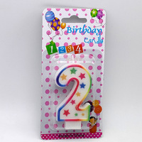 2024 Bougie d'Anniversaire Chiffre à Vente Chaude 0-9, Bougie Joyeux Anniversaire Faite à la Main en Cire Or Rose Mat, Bougies Numérales Sous Blister