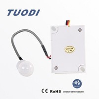 Lumière nocturne LED PIR intelligente pour maison connectée, interrupteur inductif de plafond, 12V/100V~277V, 200W, angle de 360°, portée de 0 à 7m, pour couloir, hôtel, détection de mouvement