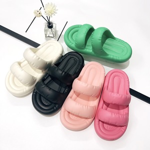 Comfortable Non-slip EVA <b>Slippers</b> Women's Outer Wear New Thick Bottom Beach Soft Flat JF-8066 <b>Slippers</b> JF-8066 - Product Image 2