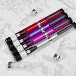 V3 60IU Reusable Metal Ink <b>Pen</b> Compatible With 3ml Ink Cartridges Logo Customization Available - Product Image 3