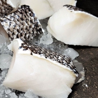 Steak de morue entier sauvage, surgelé IQF, viande blanche d'océan, fournisseur de fruits de mer, export en vrac, protéines de poisson, Chun Cheng Fishery