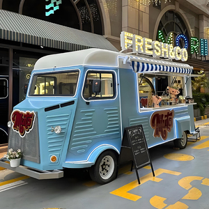 Tuktuk Retro Acero inoxidable Street Food Truck Mobile Bakery Hot Dog Trailer para uso doméstico Helado - Product Image 6