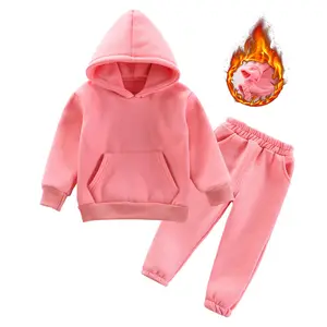 Tienda al por mayor Primavera Invierno Niños Sudadera con capucha Ropa Chándales Sudaderas Pantalones deportivos Casual Bebé Niño Niña Conjunto de ropa para niños