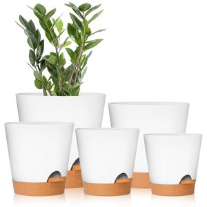 Wholesale cheap self watering plastic plant pot planter flower pots