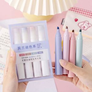 Ensemble de stylos surligneurs créatifs personnalisés BV-HPH01 pour étudiants, pointe biseautée souple, encre fluorescente, personnalisable - Product Image 2