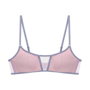 Conjunto de sujetador inalámbrico para <span class=keywords><strong>mujer</strong></span>, bralette minimalista para ropa exterior, lencería sexy, bragas, sujetador para adolescentes y estudiantes con <span class=keywords><strong>relleno</strong></span> - Product Image 5