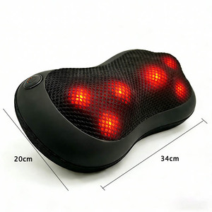 Almohada de Masaje Shiatsu para Cuello con Calor, Amasamiento 3D, Temporizador de 15 Minutos, Avance/Retroceso, para Auto y Hogar, Alivio Corporal Completo - Product Image 4