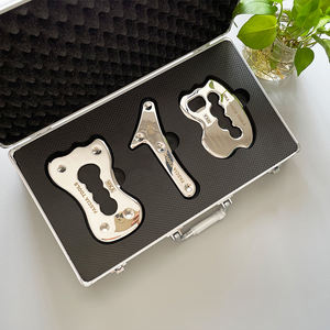 3 buah Set pijat kerokan Gua Sha baja tahan karat IASTM alat mobilisasi tisu lembut terapi fisik - Product Image 1