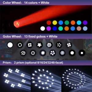 <span class=keywords><strong>Precio</strong></span> de fábrica 380W 17R Luces de haz Sharpy de cabeza móvil RGBW Wash Spot DMX512 IP20 con flight case para bodas, DJ, clubes, discotecas y escenarios - Product Image 3