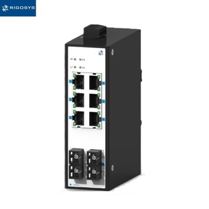 8-Port 100M Industrial-Grade DIN-rail Unmanaged <strong>Ethernet</strong> Switch FCC Certified UTP Network - Product Image 1