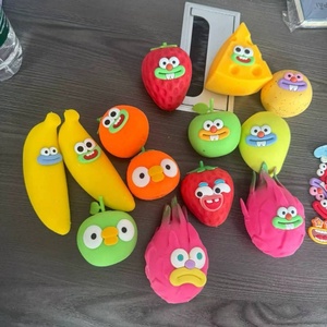 Stress-relief Fruit Building Blocks Squishy Realistic Design Crunchy Stress Toy Small Gift for Boys and Girls 15 Years Old - Product Image 1