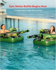 Tanque <span class=keywords><strong>de</strong></span> Agua Inflable con Cañón <span class=keywords><strong>de</strong></span> Agua para Niños y Adultos, Juego <span class=keywords><strong>de</strong></span> Combate Acuático al Aire Libre - Product Image 1