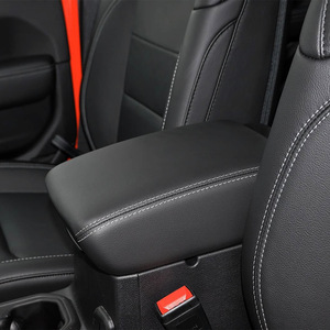 Funda de Cuero para la Consola Central del Jeep Wrangler, Diseño Elástico, 2018-2026, Caja de Almacenamiento - Product Image 1