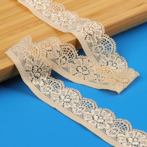 ผ้าลูกไม้ยืดหลากสีอุปกรณ์เสริมงานประดิษฐ์ทำมือชุดเดรสผ้า<span class=keywords><strong>กระโปรง</strong></span>ตัดขอบวัสดุสีดำและสีขาวที่<span class=keywords><strong>แคบ</strong></span> - Product Image 3