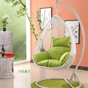 wholesale cheap garden round shaped used wicker kids price wood cushions portable round hanging basket chair