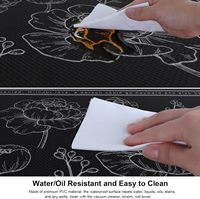 Ensemble de 2 tapis de cuisine, tapis de cuisine anti-fatigue rembourrés, tapis de cuisine antidérapant imperméable, tapis de cuisine confortables en PVC de qualité supérieure
