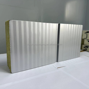 Panneau sandwich en laine de roche de bord d'étanchéité en <span class=keywords><strong>polyuréthane</strong></span> ignifuge de <span class=keywords><strong>80mm</strong></span> avec des <span class=keywords><strong>panneaux</strong></span> composites de toit de mur d'isolation de conception - Product Image 5