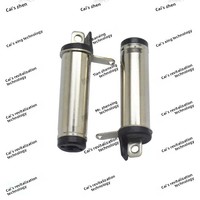 ZX Vente directe usine Prise d'alimentation CC 5521 type fourche à diapason avec pinces de câblage et languettes à souder Connecteur CC TV5521 (PBT Cuivre Argent/Noir)