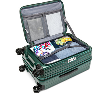 20-Inch Shockproof Trolley <b>Suitcase</b> With Universal <b>Wheels</b> Zipper Anti-Theft Lock For Business Travel - Product Image 3