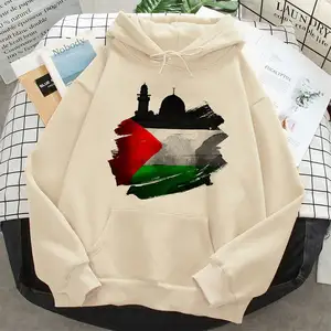 Sudadera con capucha para hombre de talla grande de alta calidad, impresión personalizada, productos gratuitos de Palestina, ropa de gran tamaño