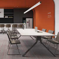 Chaise d'invité durable empilable avec base en traîne et assise en tissu pour bureau et école – Siège commercial polyvalent et peu encombrant
