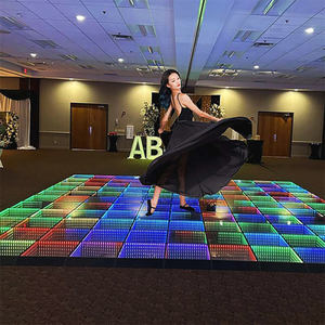 2025 New Design <b>LED</b> <b>Light</b> Source <b>Magnetic</b> Dance Floor with Transparent Glass - Product Image 3