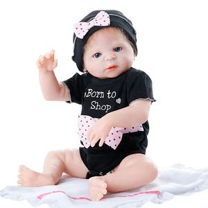 Poupée <span class=keywords><strong>bébé</strong></span> <span class=keywords><strong>reborn</strong></span> en vinyle silicone pleine grandeur de 22 pouces, <span class=keywords><strong>fille</strong></span> nouveau-née, douce et flexible, peau 3D, ressemble à un vrai <span class=keywords><strong>bébé</strong></span> - Product Image 4