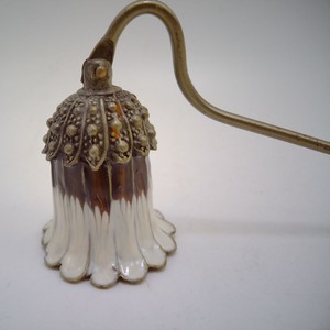 Spegnicandele Tradizionale Menorah Placcato Argento, Spegnicandele Cerimoniale Ebraico per Shabbat e Festività - Product Image 5