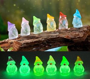 Glow in the Dark Mini Gnomes Bulk Tiny Fairy Statues Small Gnomes Luminous Miniature <strong>Figurines</strong> - Product Image 2