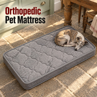 Matelas orthopédique pour chien en marque privée avec options d'étiquettes personnalisées et housse extérieure amovible et lavable