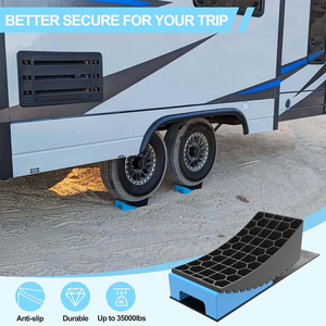 Niveleurs de roues <span class=keywords><strong>pour</strong></span> camping-car AMBITION RV, niveleurs de <span class=keywords><strong>remorque</strong></span> jusqu'à 35 000 lb avec patins antidérapants en caoutchouc et sac de transport - Product Image 3