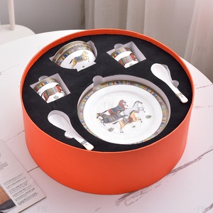 Promote European Style Luxury 10 Piece Ceramic Dinner <b>Set</b> With Bone China Bowls and Plates - Product Image 3