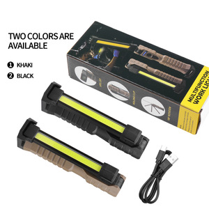 ไฟทำงาน XB20300 ถึง 400LM แบบ LED COB คู่ แบตเตอรี่ 1200mAh ชาร์จผ่านพอร์ต Type-C ได้ 7 โหมดแสง ทนน้ำระดับ IPX4 มุมส่องสว่าง 180 องศา - Product Image 1