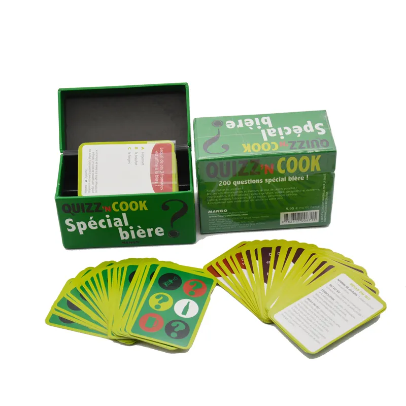Benutzer definierter Druck Home Entertain ment Play Trading Doppeldeck-Spielkarten mit Doppelbox-Set