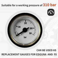28mm Diameter 350bar Mini air High Pressure Gauge Manometer